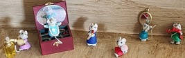 Hallmark Miniature Mouse Ornaments 1995 Tiny Treasures Makeup Mice PLEASE READ - $14.24