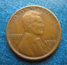 1924-S Lincoln Wheat Cent - £3.16 GBP