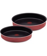 2 Tefal Deep Oven Tray Set Non Stick Trays Red Coated In France Fast Shi... - £105.87 GBP