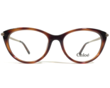 Chloe Eyeglasses Frames CE2673 219 Brown Tortoise Gold Round Cat Eye 52-... - $74.58