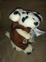 Texaco Pilot Dalmatian Plush Dog 11&quot; With Outfit Ertl Licensed Product 1... - £25.24 GBP