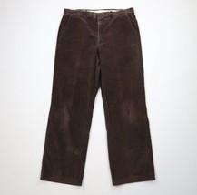 Vintage 90s Streetwear Mens 36x30 Faded Wide Leg Corduroy Chino Pants Brown - £48.82 GBP