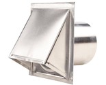Master Flow Premium 4-Inch Round Wall Vent - Easy Install, Durable Aluminum - $26.04