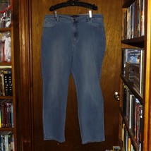 Gloria Vanderbilt Amanda Stretch Blue Denim Jeans  - Size 18 - £18.59 GBP