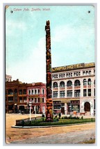 Pioneer Square Totem Pole Seattle Washington WA 1910 UNP DB Postcard P19 - £3.99 GBP