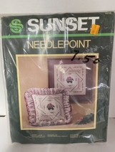 sunset needle point cross stitch kit ivory lace advanced kit 6316 - $14.84