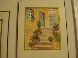Watercolor Step Scene - $75.00