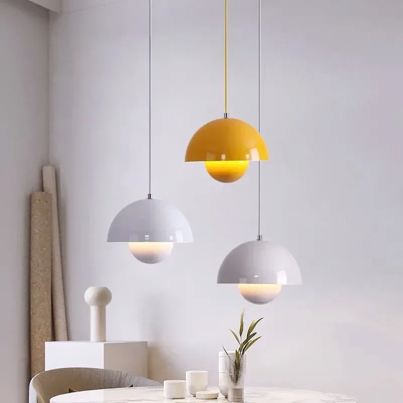 Nordic Semicircular Pendant Light Modern Color Restaurant Hanging Ceilin... - $38.40+