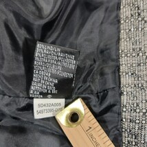 Kasper Blazer Women's Size 8 Gray Open Front Cropped Career Jacket Linen Blend image 4