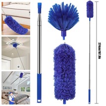 Ceiling Fan Microfiber &amp; Cobweb Duster Cleaning Brush Cleaner w/ Extension Pole - £30.36 GBP