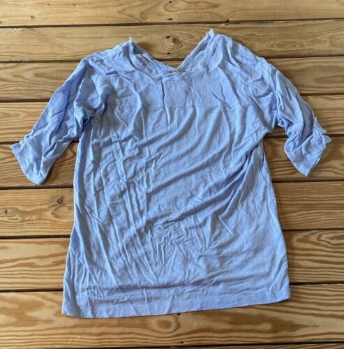 Primary image for Dolan Left coast Women’s Elbow sleeve top size XS Blue T2