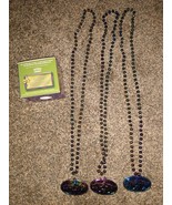 Southern Comfort 3 Multi-color Beaded Necklaces 15&quot; Mardi Gras - £3.95 GBP