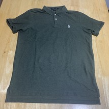 US POLO ASSN Performance Pique Polo Size M Green Short Sleeve Shirt Mens - $251.82 MXN