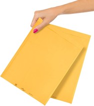 100 Yellow Kraft Bubble Mailers 14.25x19 Self-Sealing Cushion Padded Envelopes - £118.26 GBP