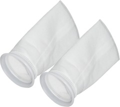 2 Pack 25 Micron 4&quot;X9&quot; Felt Filter Bags, 4 Inch Ring By 9 Inch Long, Liquid - £29.96 GBP