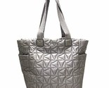 Michael Kors Winnie Quilted Nylon Pearl Grey Large Tote 35T1TW4T3C $398 ... - $116.81