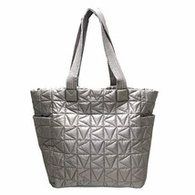 Michael Kors Winnie Quilted Nylon Pearl Grey Large Tote 35T1TW4T3C $398 ... - $116.81