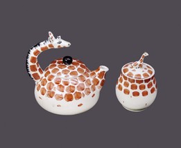 Pier 1 Giraffe teapot and covered sugar bowl. Too cute. - £81.18 GBP