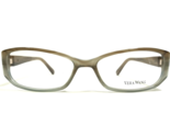 Vera Wang Eyeglasses Frames V094 BD Brown Gray Horn Gold Logos Cat Eye 5... - $65.23