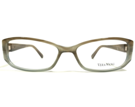 Vera Wang Eyeglasses Frames V094 BD Brown Gray Horn Gold Logos Cat Eye 53-15-37 - $65.23