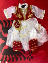 New Albanian Traditional Popular Folk Costume Suit GIRLS-1-2 YEARS-HANDMADE-RARE - £65.82 GBP