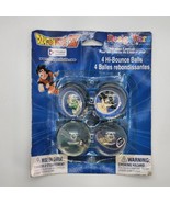 Vintage 2000 Dragonball Z 4 Pack Hi-bounce Balls Designware Pictures Gok... - $741.04 MXN
