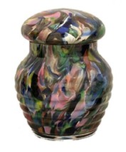 Small/Keepsake 12 Cubic Inch Crystal Spring Pastels Funeral Cremation Urn - £139.55 GBP