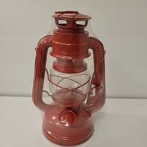 Vintage Department 56 Red Christmas Oil Burning Metal Hanging Lantern NEW - $17.58