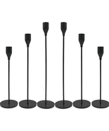 6Pcs Matte Black Candle Holders, Set of 6 Candlestick Holders for 3/4&quot; T... - £30.32 GBP