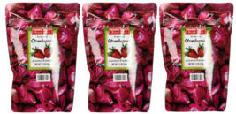 Trader Joe&#39;s Freeze Dried Strawberries 1.2 Oz Each Pack of 3 Unsweetend - £9.82 GBP