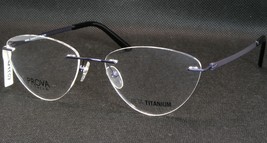 Prova Eyewear Beta Titanio T4111T-001 Mate Violeta Gafas Raras 55-17-140mm - $116.55