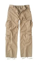 NWT Rothco Men&#39;s Small W23&quot;-27&quot; Vintage Khaki Paratrooper Fatigue Pants   - £19.74 GBP