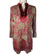 SOFT SURROUNDINGS Elegant Embroidered Velvet Paisley Boho Tunic Women Size XS - $808.93 MXN