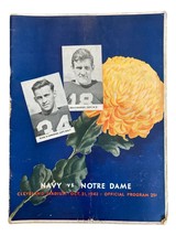 Notre Dame Contro Blu Navy Ottobre 31 1942 Ufficiale Gioco Programma - £84.97 GBP