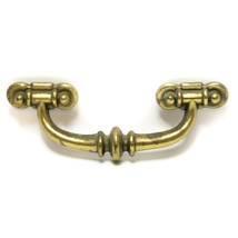 Vintage Brass Tone Drawer Cabinet Pull Door Handle Large 6 1/2&quot; - £11.81 GBP