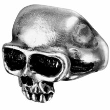 Alchemy Gothic Death Ring Jawless Skull Biker Punk Fine English Pewter R6 Unisex - £17.94 GBP