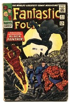 FANTASTIC FOUR #52 1st Black Panther Marvel 1966 comic book - £784.56 GBP