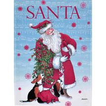 Santa Christmas Winter House Flag-2 Sided, 28&quot; x 40&quot; - £14.15 GBP