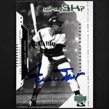 Willie Mays autograph signed 2000 Upper Deck card #65 Giants - £71.10 GBP
