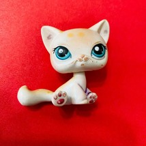 Littlest Pet Shop Short Haired Siamese Kitty Cat Kitten #224 2004 Toy Figure * - £12.22 GBP
