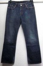 Lucky Brand Womens (8/29) L31 Mid Rise Boot Cut 100% Cotton Blue J EAN S Usa Euc - $18.93