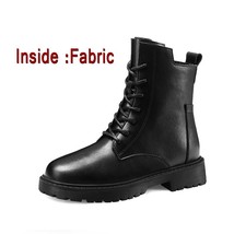 Winter Boots Women Warm Fur Ankle Boots Spring Autumn Motorcycle Non-slip Waterp - £57.47 GBP