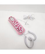 Avon collectible rhinestone Landline phone Jeweled Plastic - Pink and Wh... - $31.67 CAD