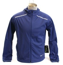 Nike Shield Purple Zip Front Hooded Running Jacket Reflective Men&#39;s NWT - £159.28 GBP