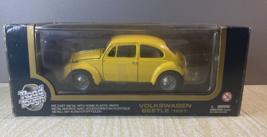 Road Tough 1:18 Die-Cast 1967 Volkswagen Beetle - Yellow - Cool!! - $23.38