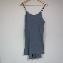 Gray Tank Top Dress Spring Summer Blouse Womens Medium Cami Shirt Swimwe... - $15.84