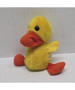 Wallace Berrie Vintage 1979 Yellow Orange Duck Plush Nutshell Filling - $634.60 MXN