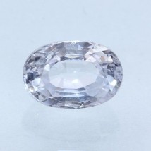 Ceylon White Sapphire Sparkling 7.8 x 5.3 mm Oval Heat Only Gemstone 1.75 carat - £119.45 GBP