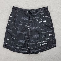 Jordan Flight MVP Shorts Mens Sz L Black White 23 Jumpman Basketball AOP - $37.04