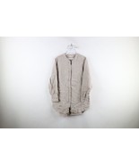 Soft Surroundings Womens Size Petite Medium Linen Button Tunic Shirt Beige - $67.82 CAD